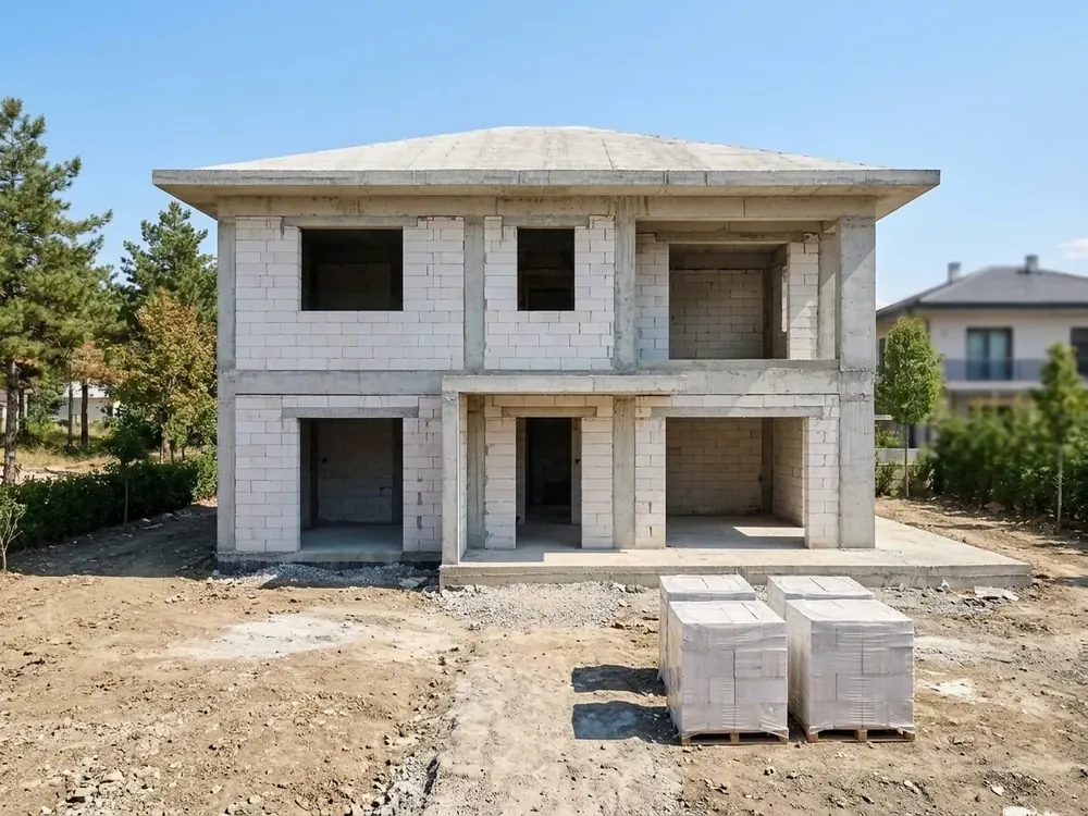 Radye Temel, Betonarme Karkas ve Duvar İmalatı